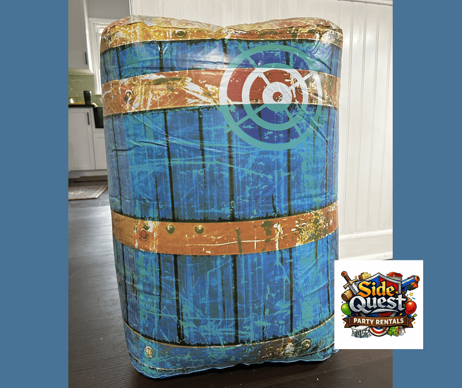 Inflatable Nerf barriers